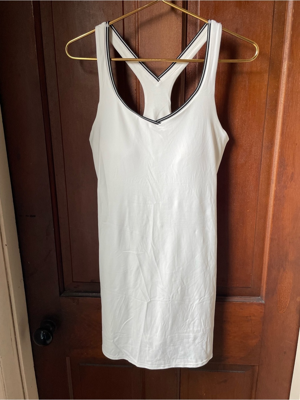 all in motion women's medium sleeveless white athletic dress